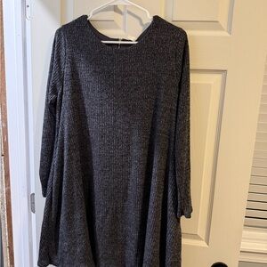 Blush Charcoal Knit Dress